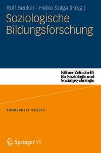 Produktbild: Soziologische Bildungsforschung