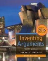 Produktbild: Inventing Arguments Brief Edition, 2016 MLA Update (with APA 2019 Update Card)