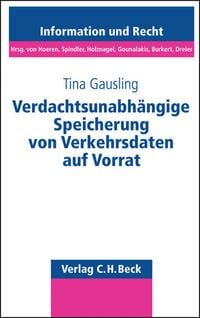 Produktbild: Verdachtsunabh&auml;ngige Speicherung von Verkehrsdaten auf Vorrat