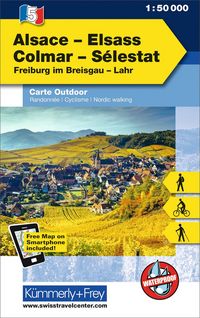 Produktbild: KuF Elsass / Vogesen Outdoorkarte 5 Elsass - Colmar