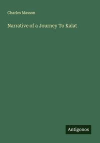 Produktbild: Narrative of a Journey To Kalat