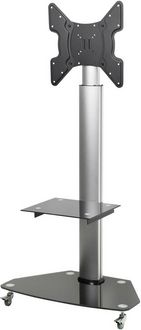 Produktbild: SpeaKa Professional SP-TVRW-01 TV-Rollwagen 81,3 cm (32") - 139,7 cm (55") Neigbar, H&ouml;henverstellbar