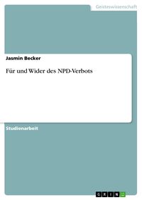 Produktbild: F&uuml;r und Wider des NPD-Verbots