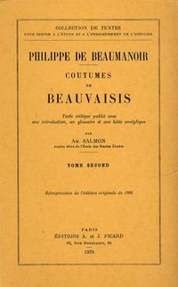 Produktbild: Coutumes de beauvaisis tome iii