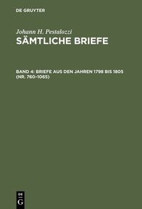 Produktbild: Briefe aus den Jahren 1798 bis 1805 (Nr. 760&ndash;1065)