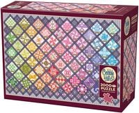 Produktbild: Quilt mit bunten Quadraten 2000 Teile