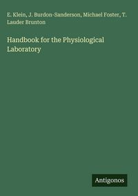 Produktbild: Handbook for the Physiological Laboratory