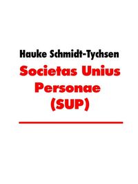 Produktbild: Societas Unius Personae (SUP)