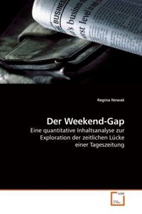 Produktbild: Nowak, R: Der Weekend-Gap