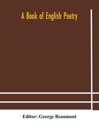 Produktbild: A Book Of English Poetry