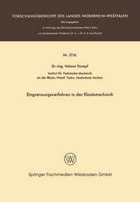 Produktbild: Eingrenzungsverfahren in der Elastomechanik