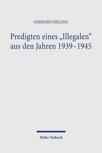 Produktbild: Predigten eines "Illegalen" aus den Jahren 1939-1945