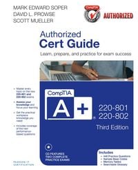 Produktbild: CompTIA A+ 220-801 and 220-802 Cert Guide