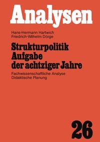 Produktbild: Strukturpolitik Aufgabe der achtziger Jahre