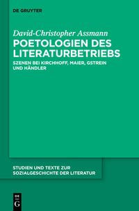 Produktbild: Poetologien des Literaturbetriebs