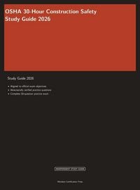 Produktbild: OSHA 30-Hour Construction Safety Study Guide 2026