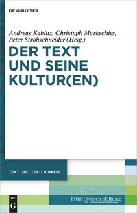Produktbild: Der Text und seine Kultur(en)