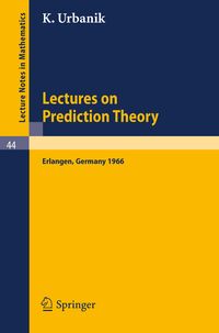 Produktbild: Lectures on Prediction Theory
