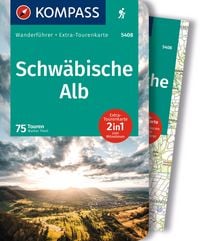 Produktbild: KOMPASS Wanderf&uuml;hrer Schw&auml;bische Alb, 75 Touren mit Extra-Tourenkarte