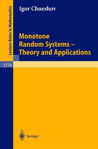Produktbild: Monotone Random Systems Theory and Applications