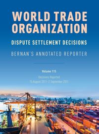 Produktbild: WTO Dispute Settlement Decisions