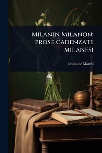 Produktbild: Milanin Milanon; prose cadenzate milanesi