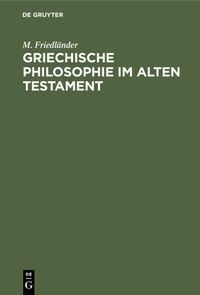 Produktbild: Griechische Philosophie im Alten Testament