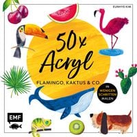 Produktbild: 50 x Acryl &ndash; Flamingo, Kaktus und Co.