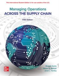 Produktbild: Managing Operations Across The Supply Chain ISE