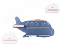 Produktbild: Wandregal  "Flugzeug" f&uuml;r Toniebox