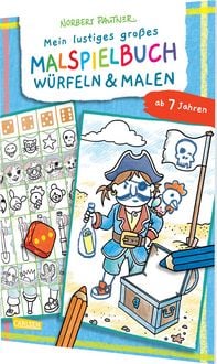 Produktbild: Mein lustiges gro&szlig;es Malspielbuch: W&uuml;rfeln & Malen (ab 7 Jahren)