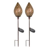 Produktbild: HTI-Living Solarlampe Soley Knospe, Bronze 2er Set Solarlampe Soley Knospe, Bronze 2er Set