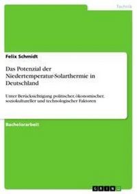 Produktbild: Das Potenzial der Niedertemperatur-Solarthermie in Deutschland