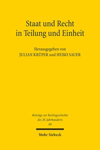 Produktbild: Staat und Recht in Teilung und Einheit