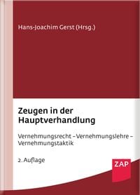 Produktbild: Zeugen in der Hauptverhandlung