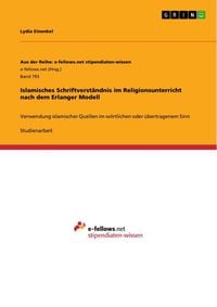 Produktbild: Islamisches Schriftverst&auml;ndnis im Religionsunterricht nach dem Erlanger Modell