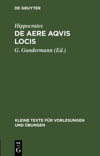 Produktbild: De Aere Aqvis Locis