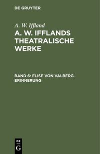 Produktbild: Elise von Valberg. Erinnerung