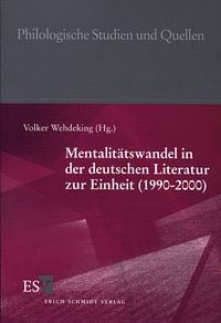 Produktbild: Mentalit&auml;tswandel in der deutschen Literatur zur Einheit (1990-2000)