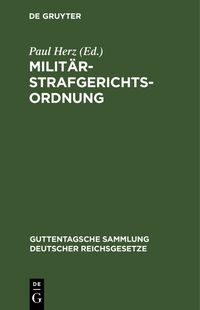 Produktbild: Milit&auml;rstrafgerichtsordnung