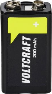 Produktbild: VOLTCRAFT 9V Block-Akku NiMH 200 mAh 8.4V Ready to use 1St.