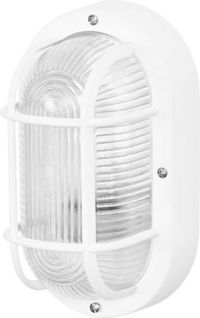Produktbild: OSRAM HOMELIGHTING Bulkhead Essential Oval E27 White 4058075845565 Deckenleuchte, Wandleuchte Wei&szlig;