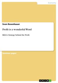 Produktbild: Profit is a wonderful Word