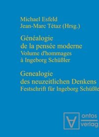 Produktbild: Genealogie des neuzeitlichen Denkens / G&eacute;n&eacute;alogie de la pens&eacute;e moderne