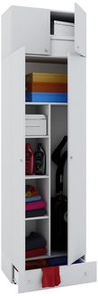 Produktbild: Holz Besenschrank Staubsauger Putzschrank Vandol