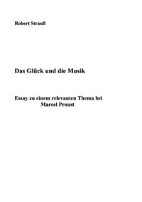 Produktbild: Das Gl&uuml;ck und die Musik