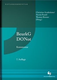 Produktbild: Beurkundungsgesetz und Dienstordnung f&uuml;r Notarinnen