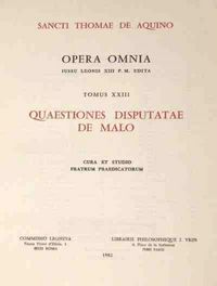 Produktbild: Opera Omnia - Tome 23 Quaestiones Disputatae de Malo