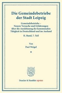 Produktbild: Die Gemeindebetriebe der Stadt Leipzig.