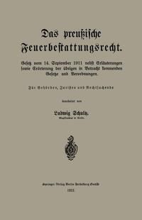 Produktbild: Das preu&szlig;ische Feuerbestattungsrecht